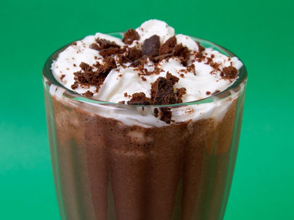 Spiked Thin Mint milkshake