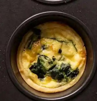 Spinach & cheese mini quiches