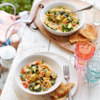 Spinach & courgette molee