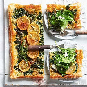Spinach & feta tart