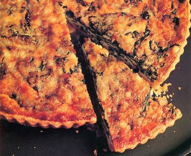 Spinach & Parmesan tart
