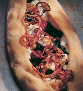 Spinach & pine nut felucca tart