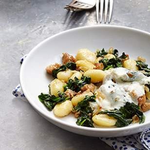 Spinach & sausage gnocchi