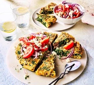 Spinach & tuna omelette 