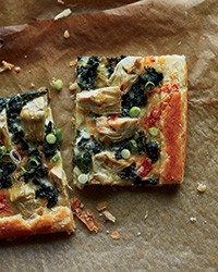 Spinach-and-artichoke galette
