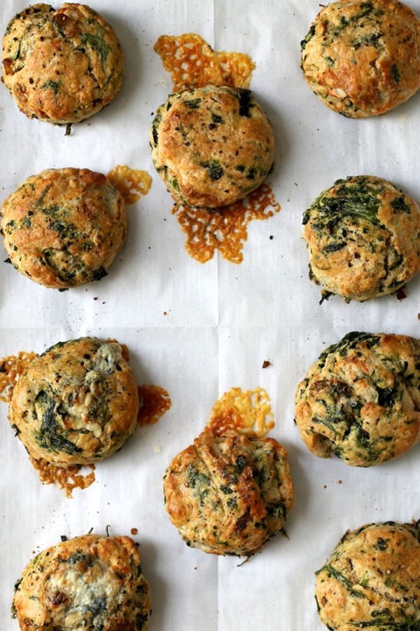 Spinach and blue cheese biscuits