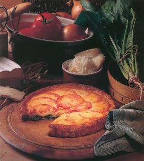 Spinach and Brie flan