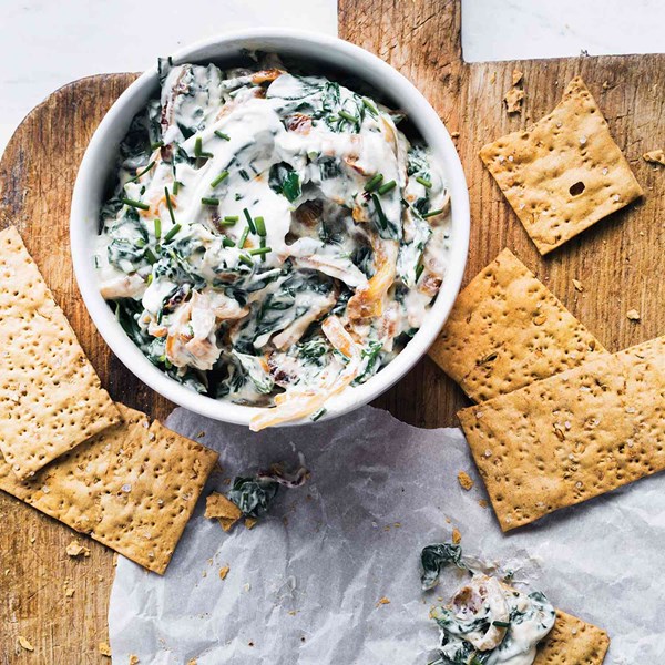 Spinach and caramelized onion dip