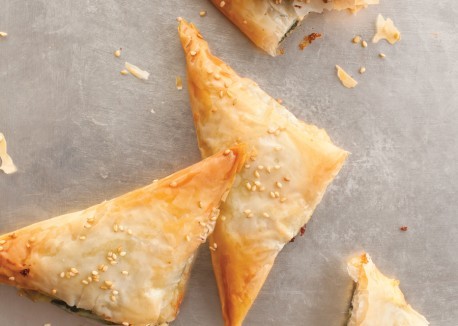 Spinach and cheese bourekas