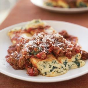 Spinach and cheese cannelloni