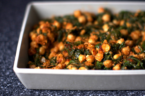 Spinach and chickpeas