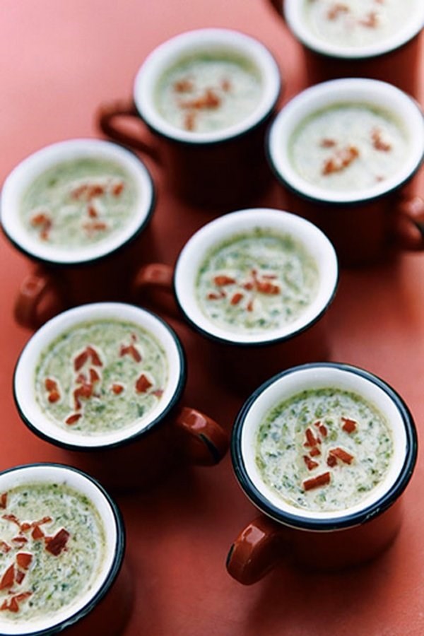 Spinach and coconut soup