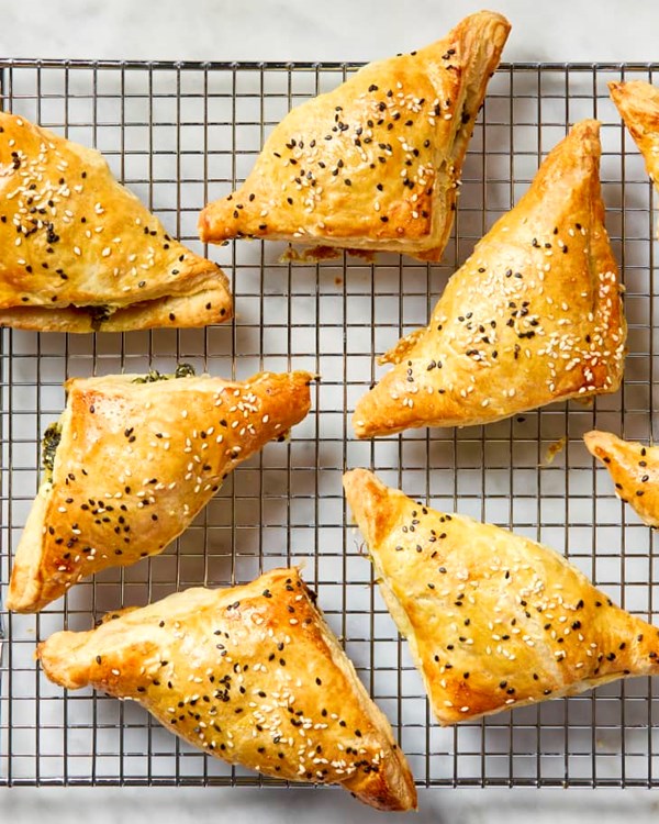 Spinach and feta bourekas
