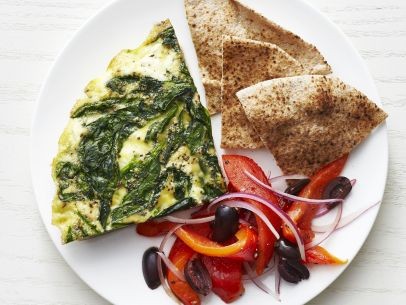 Spinach and feta frittata