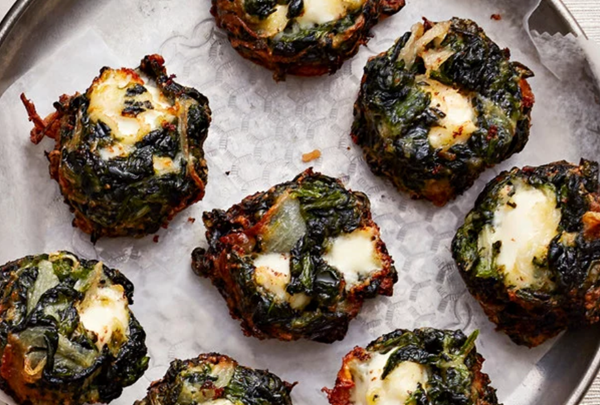 Spinach-and-feta patties