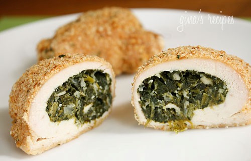 Spinach and feta stuffed chicken breasts