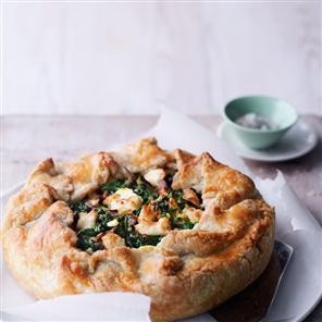 Spinach and feta tart