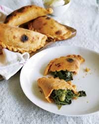 Spinach-and-green-pea empanadas