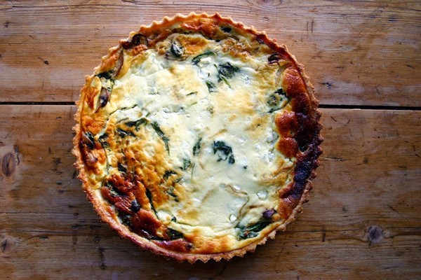 Spinach And Mushroom Cottage Cheese Quiche Recipe Eat Your Books