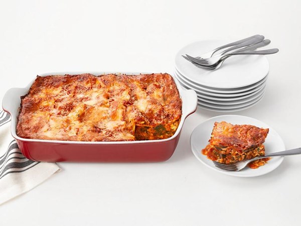 Spinach and mushroom lasagna 