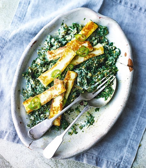 Spinach and paneer curry