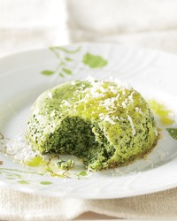 Spinach and Parmesan sformati