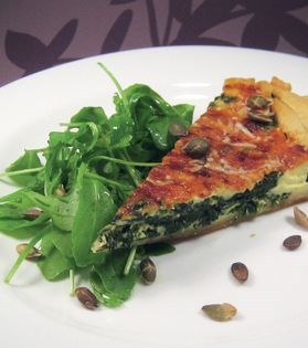 Spinach and Parmesan tart