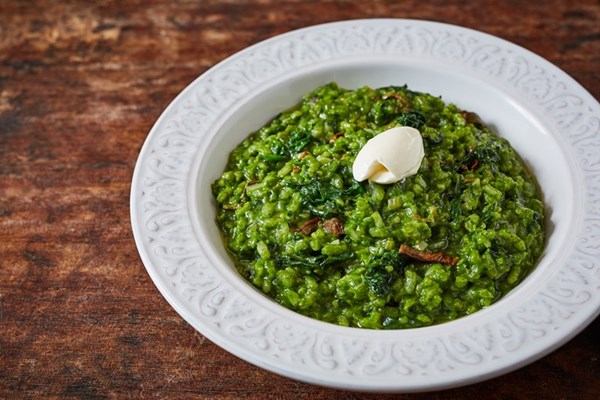 Spinach and porcini risotto