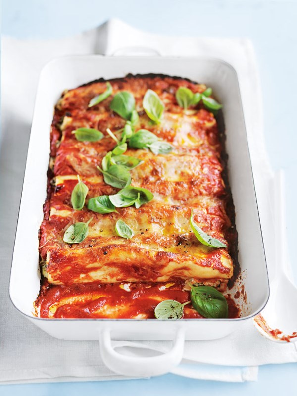 Spinach and ricotta cannelloni
