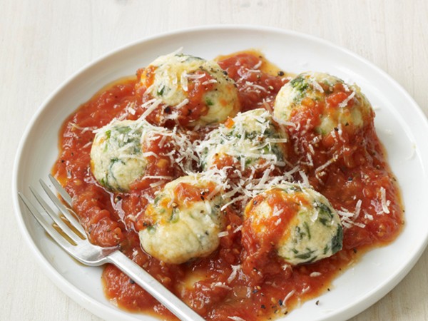Spinach and ricotta dumplings