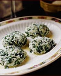 Spinach and ricotta gnocchi