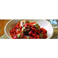 Spinach and ricotta gnocchi