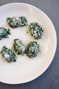 Spinach and ricotta gnocchi