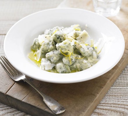 Spinach and ricotta gnocchi