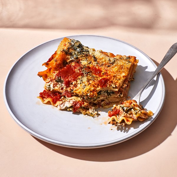 Spinach and ricotta lasagna 