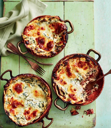 Spinach and ricotta lasagne