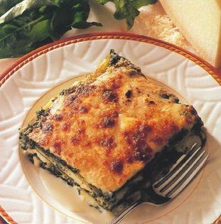 Spinach and ricotta lasagne