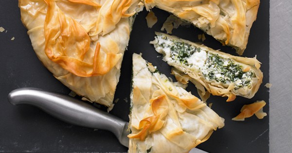 Spinach and ricotta pie