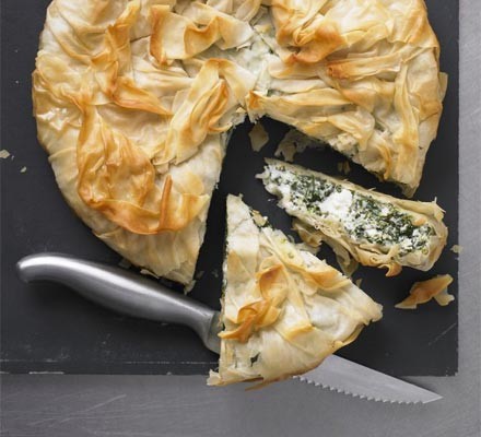 Spinach and ricotta pie