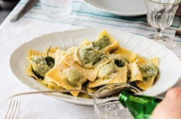 Spinach and ricotta ravioli (Ravioli di spinaci e ricotta)