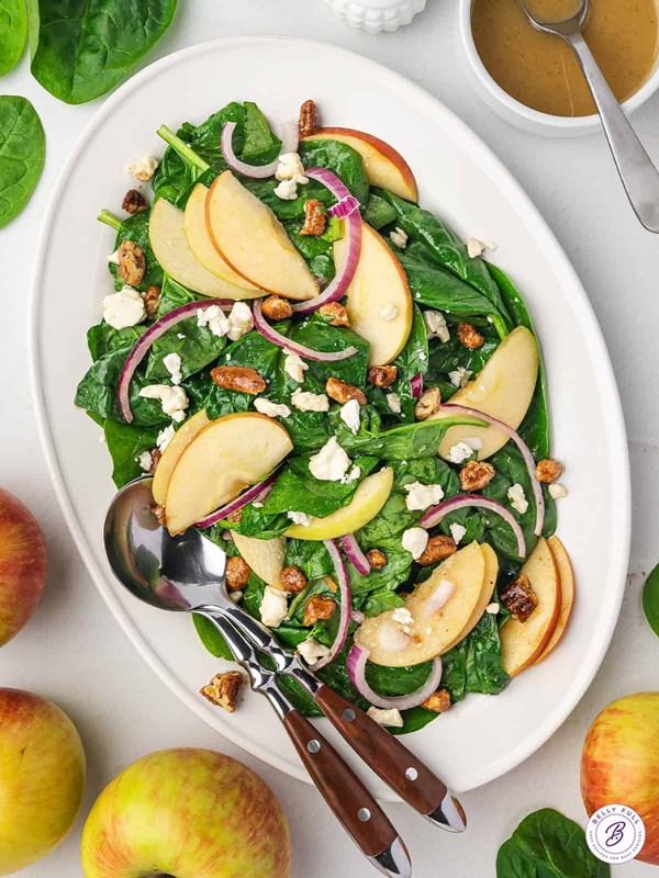 Spinach apple salad