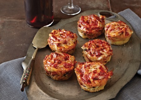 Spinach-artichoke mini lasagnas