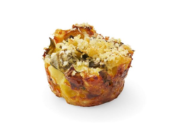 Spinach-artichoke pasta bites