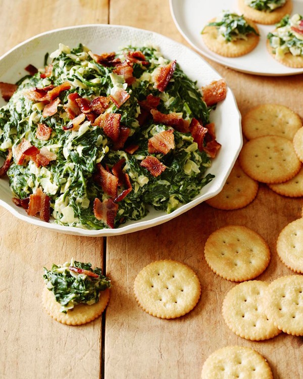 Spinach bacon artichoke dip