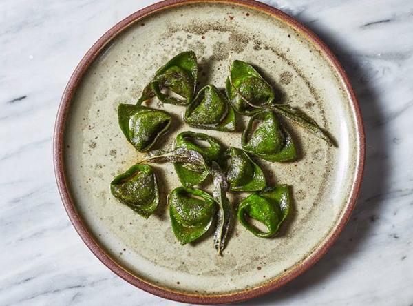 Spinach balanzoni with brown butter and sage
