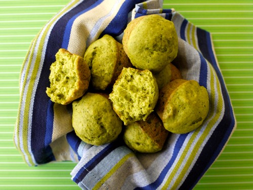 Spinach cake muffins