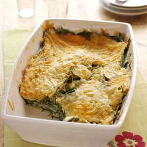 Spinach-cheese bake