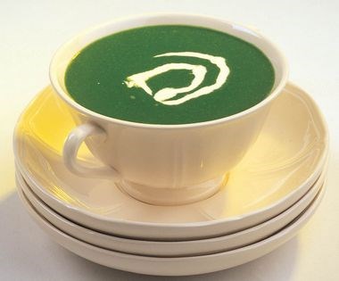 Spinach cream soup