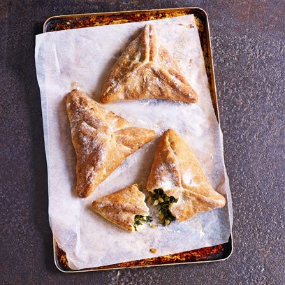 Spinach, feta & pine nut parcels