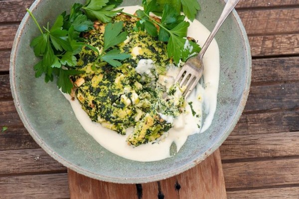 Spinach feta burgers
